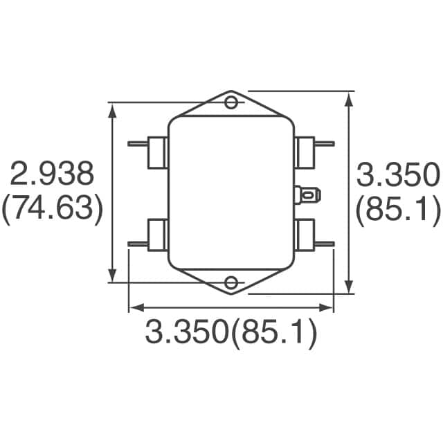 1-6609028-7 TE Connectivity Corcom Filters  Modules de filtrage de ligne électrique